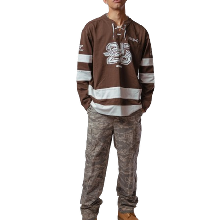 NAV-C x McPlayGT “Valhalla” Hockey Jersey - Unisex Heavyweight Cotton T-shirt Oversize Casual Style and Unique Logo Graphic - Menswear