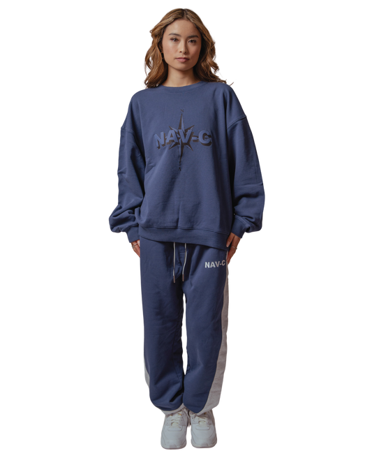 NAV-C “Classic” Crew - Men's Sweatshirt, Ideal for Casual Wear - Sweatshirts, Menswear